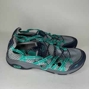 Chaco walking shoes sneakers sandals women size 10.5 textile upper